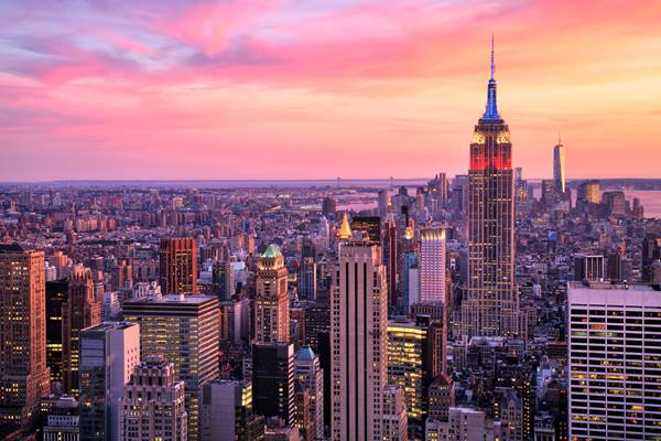 New York, Empire State Building und andere Wolkenkratzer