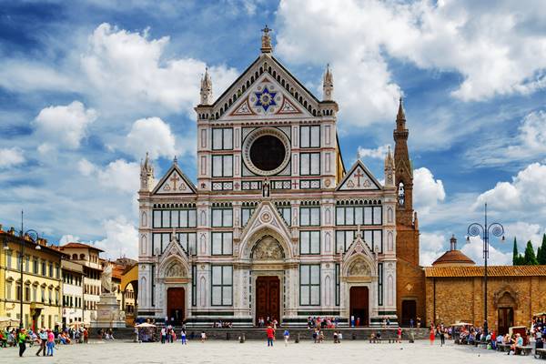 Basilique et place de Santa Croce (Sainte Croix), Florence
