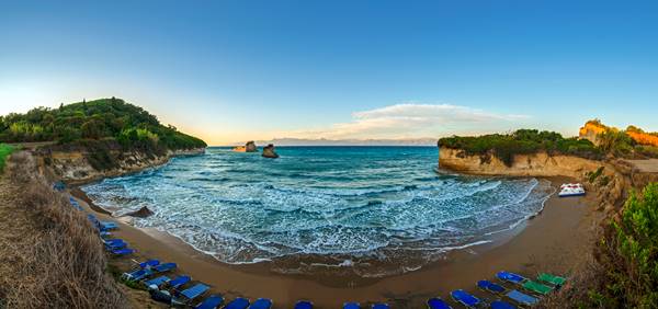 Plage d’Apotripiti à Corfou