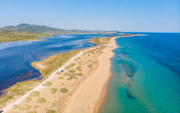 Plage de Halikounas à Corfou