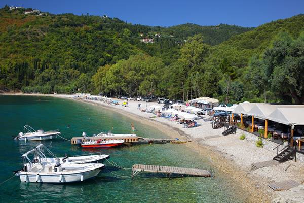 Plage de Kerasia à Corfou
