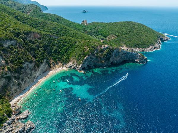 Plage de Kolias à Corfou