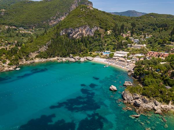 Plage de Liapades à Corfou