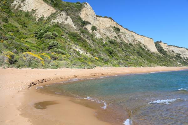 Plage de Gardenos à Corfou