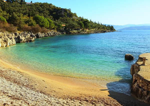 Plage de Nissaki à Corfou